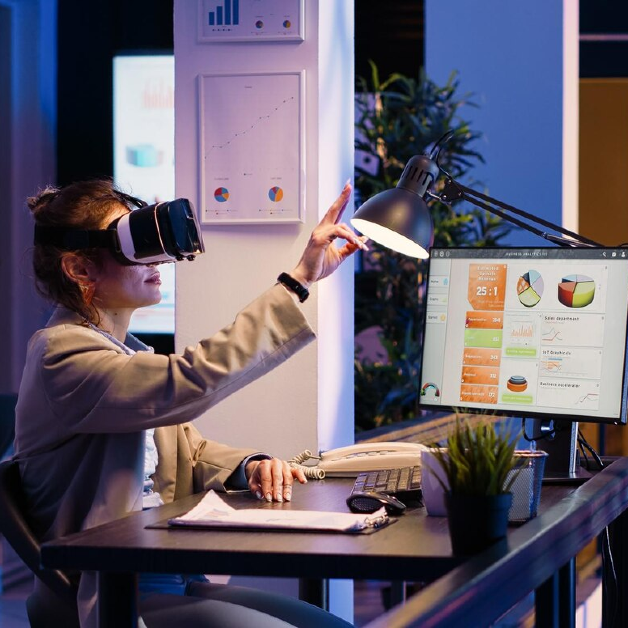 An image of a woman sitting with her eyes closed.